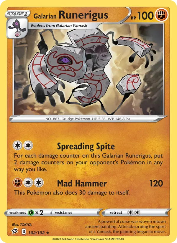 Galarian Runerigus 102 – Non-holo