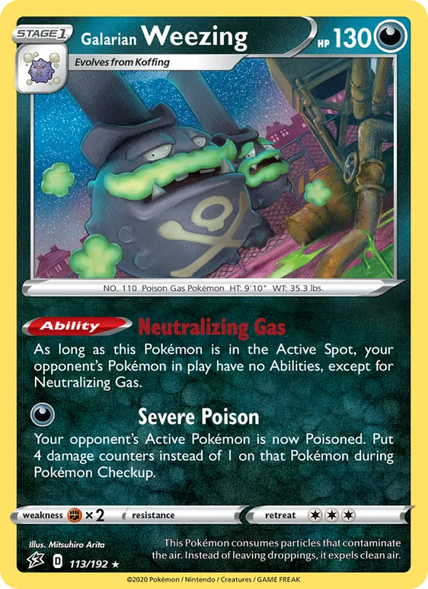 Galarian Weezing 113 – Holo