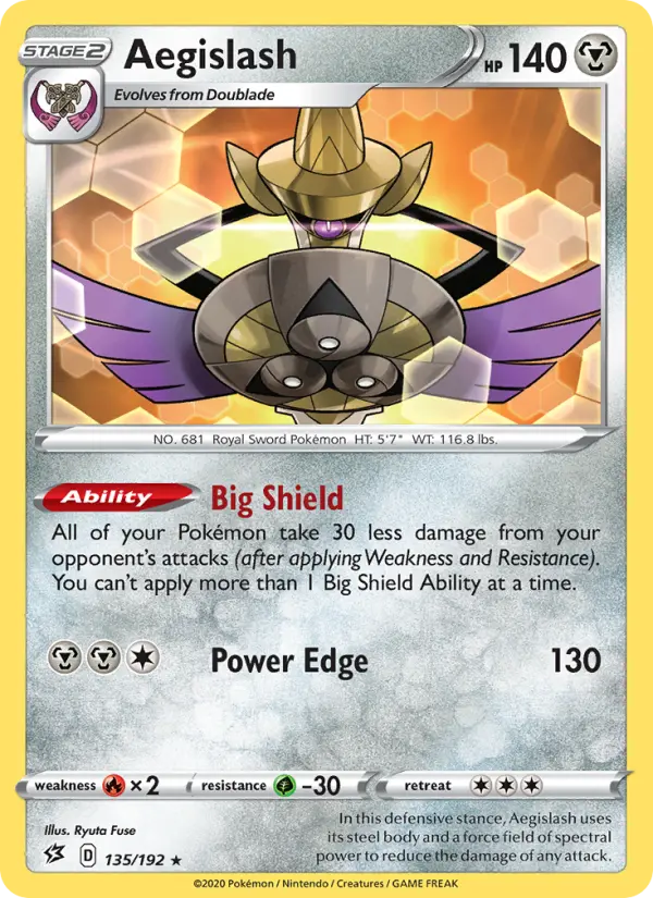 Aegislash 135 – Non-holo