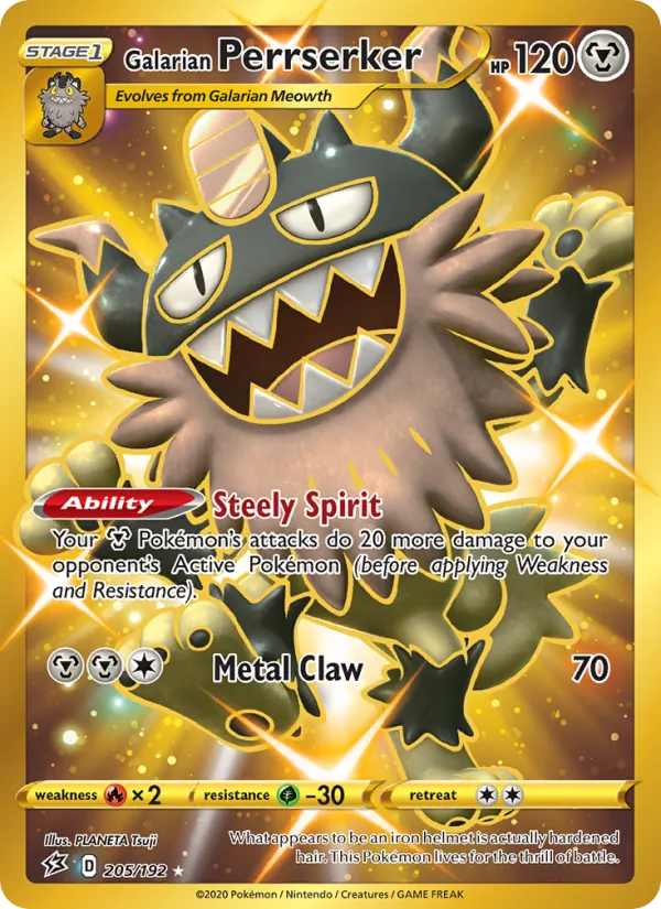 Galarian Perrserker 205 – Holo