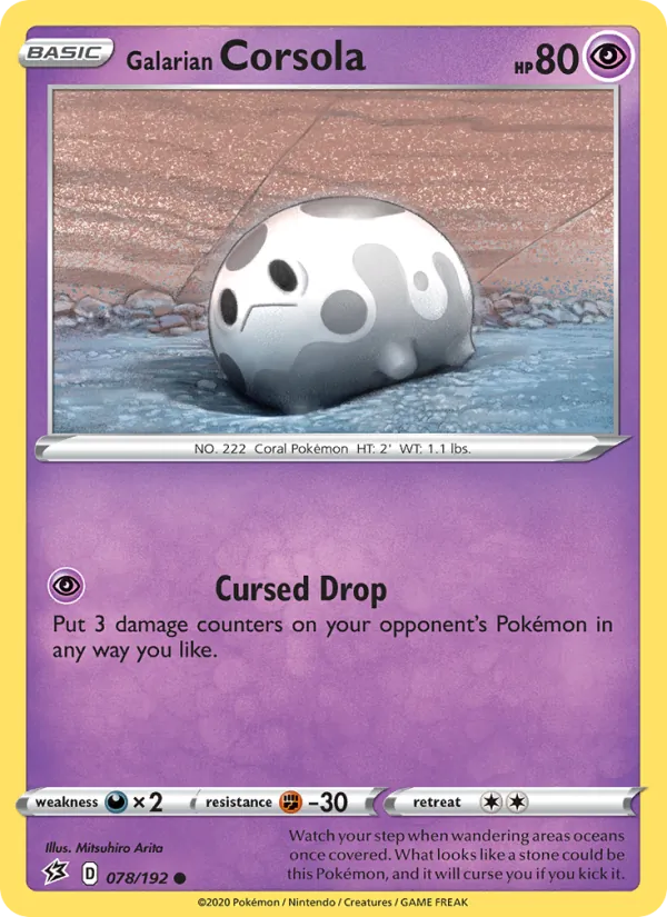 Galarian Corsola 78 – Non-holo