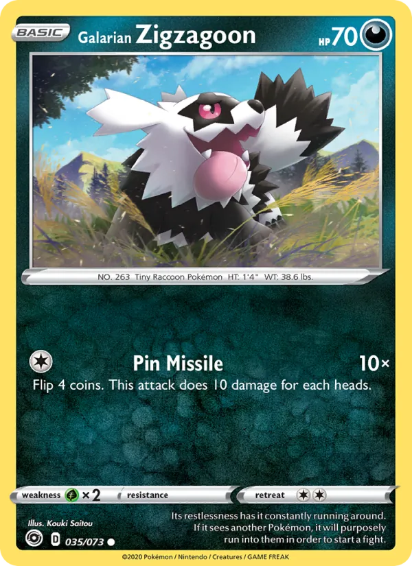 Galarian Zigzagoon 35 – Non-holo
