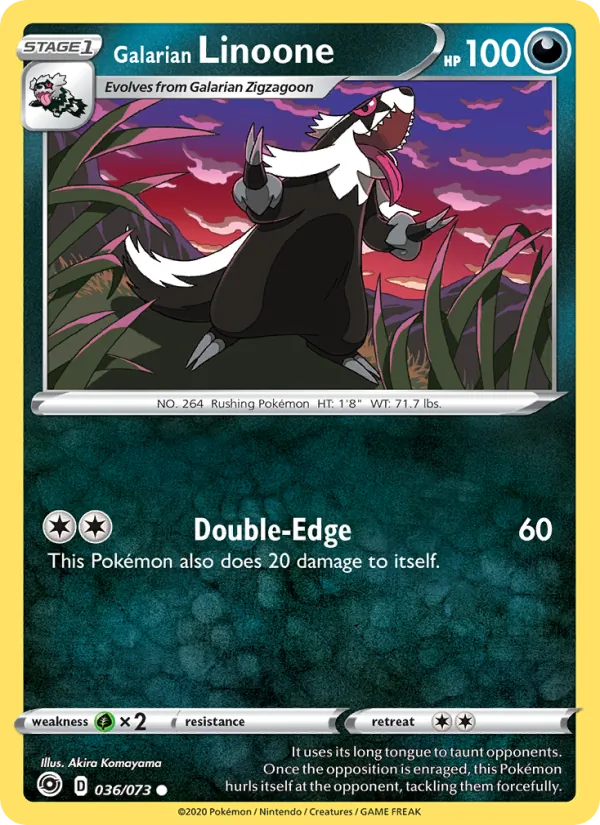 Galarian Linoone 36 – Non-holo