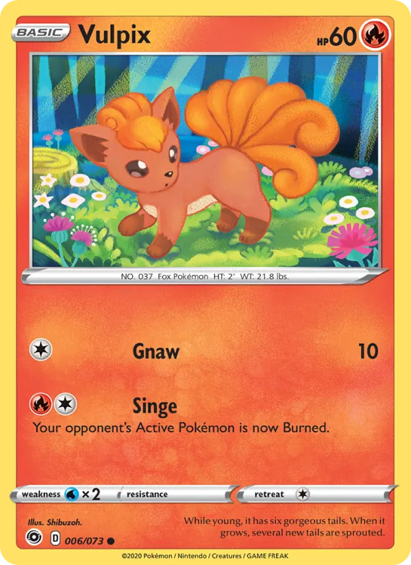 Vulpix 6 – Non-holo