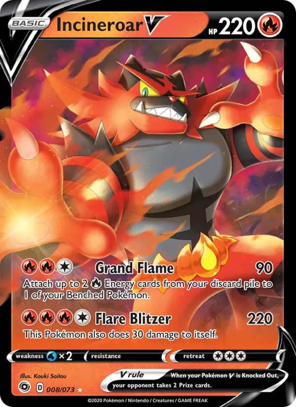 Incineroar V 8 – Holo