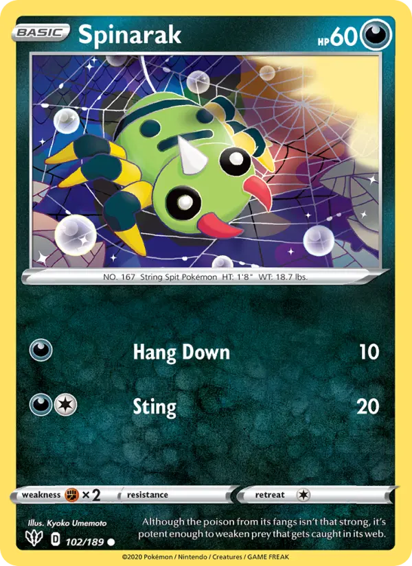 Spinarak 102 – Non-holo