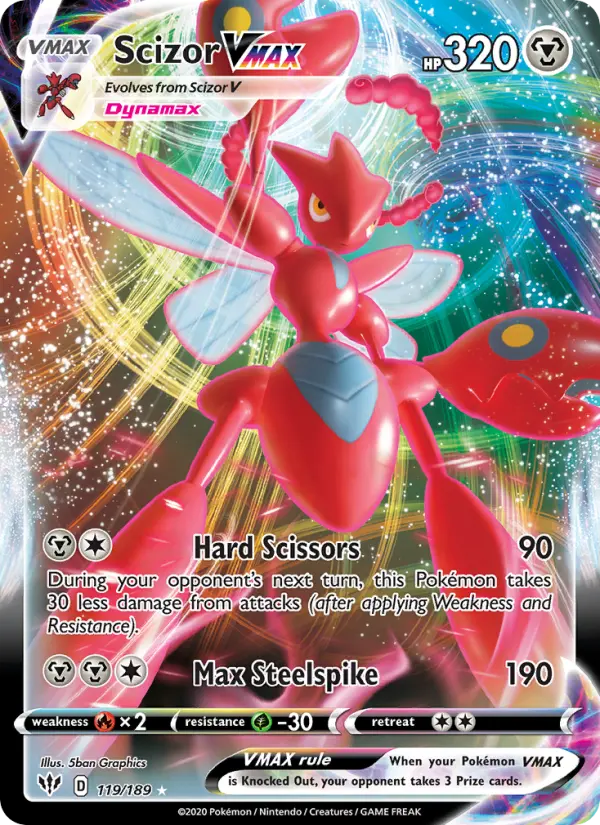 Scizor VMAX 119 – Holo