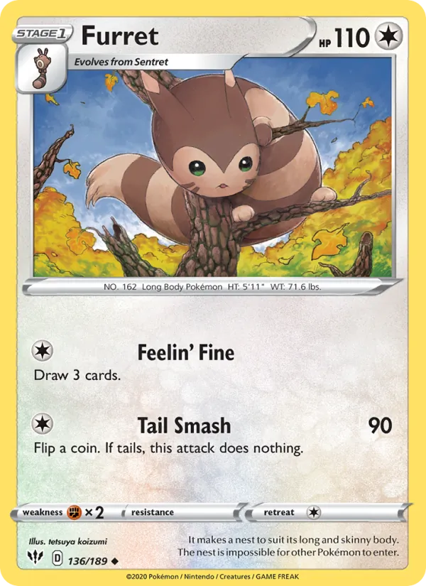 Furret 136 – Non-holo