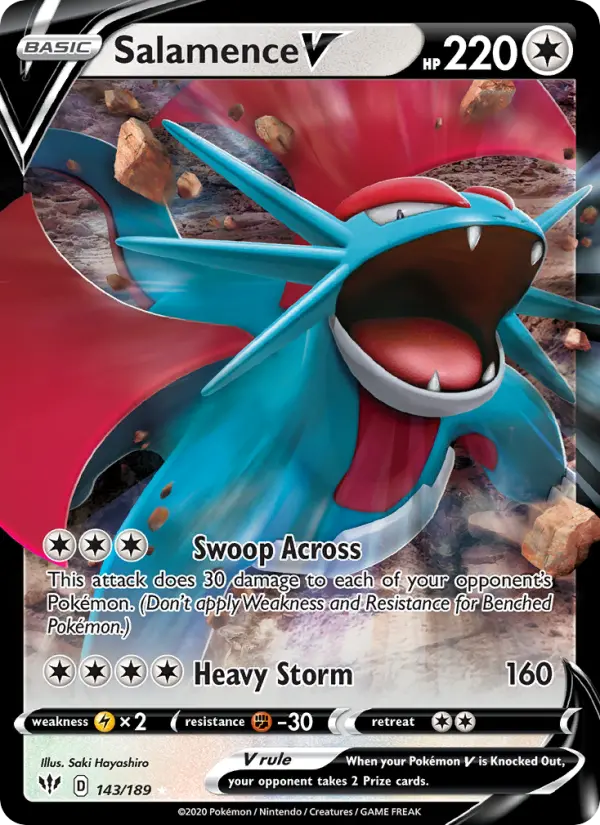 Salamence V 143 – Holo