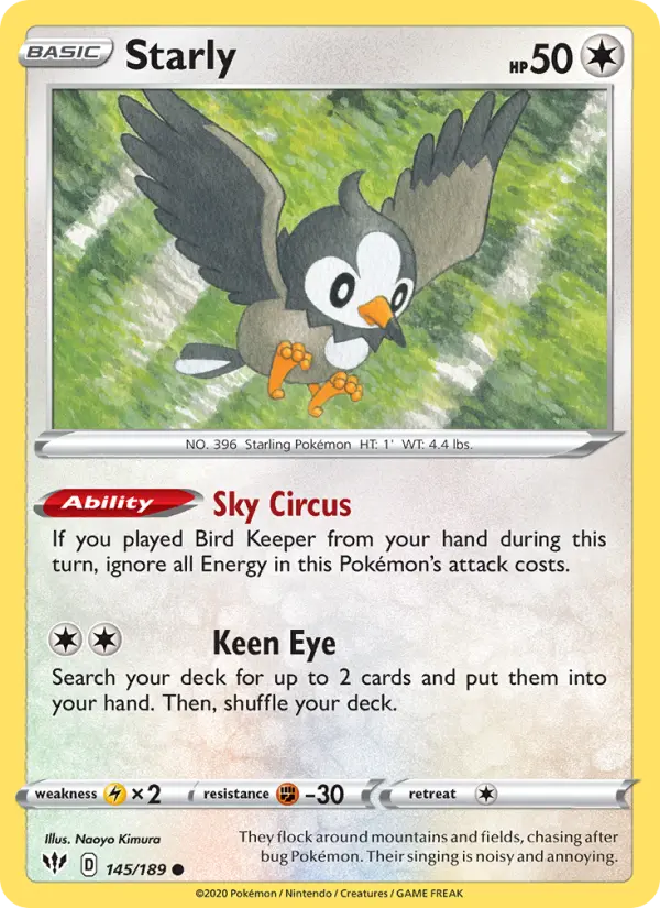 Starly 145 – Non-holo