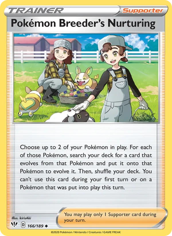 Pokémon Breeder's Nurturing 166 – Non-holo
