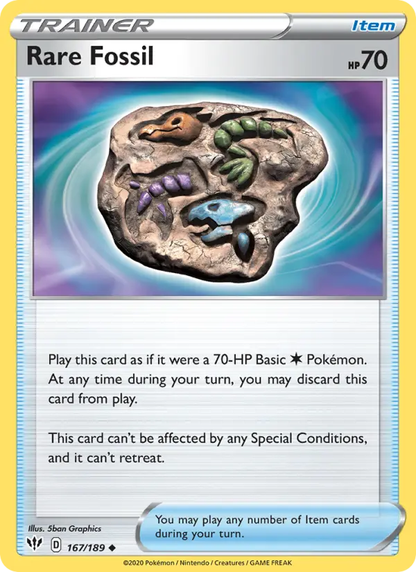 Rare Fossil 167 – Non-holo
