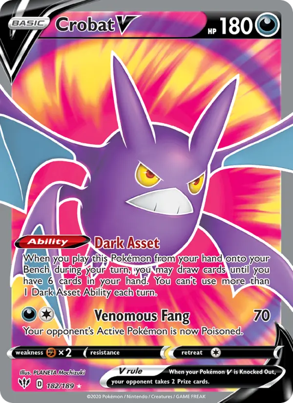 Crobat V 182 – Holo
