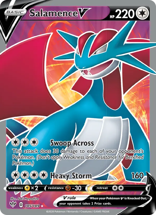 Salamence V 185 – Holo