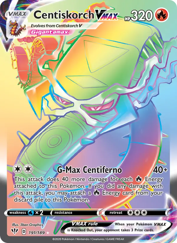 Centiskorch VMAX 191 – Holo
