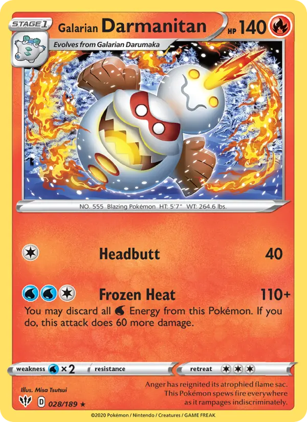 Galarian Darmanitan 28 – Non-holo