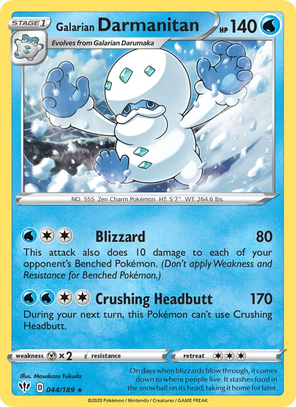 Galarian Darmanitan 44 – Non-holo