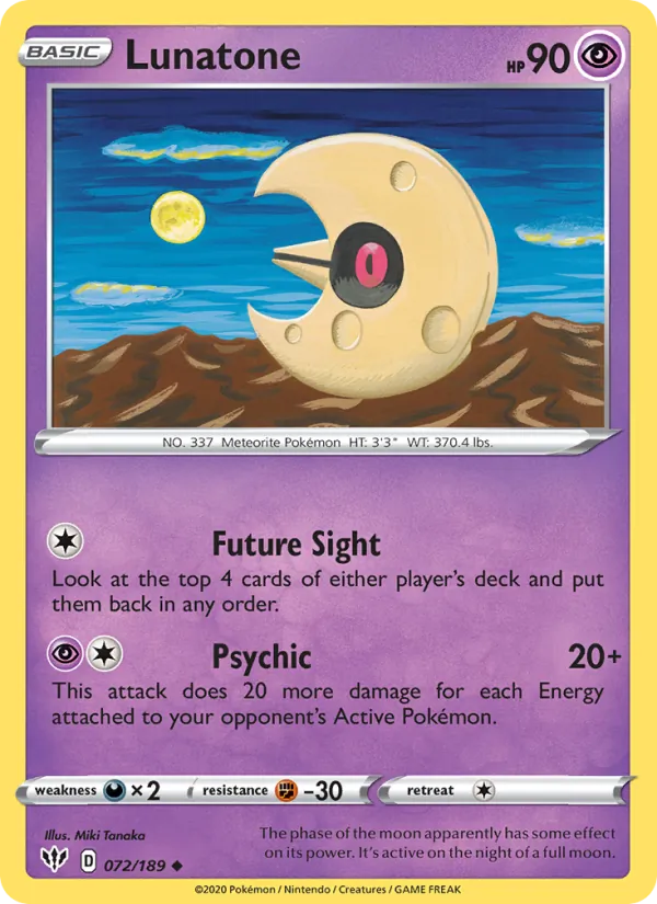 Lunatone 72 – Non-holo