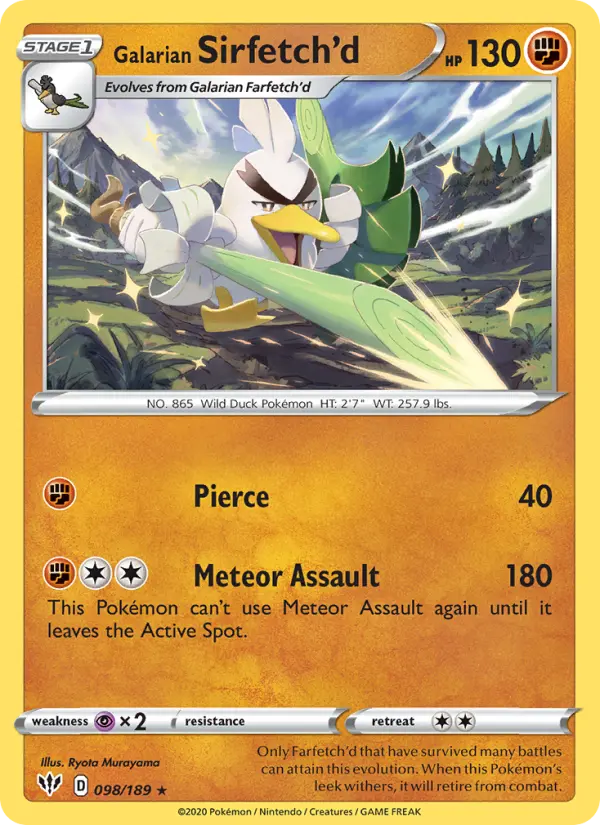 Galarian Sirfetch'd 98 – Non-holo