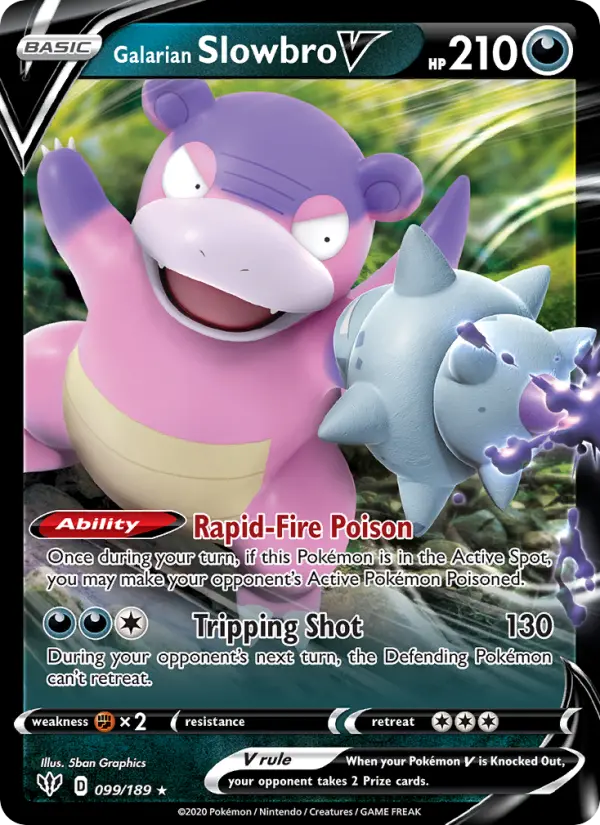 Galarian Slowbro V 99 – Holo