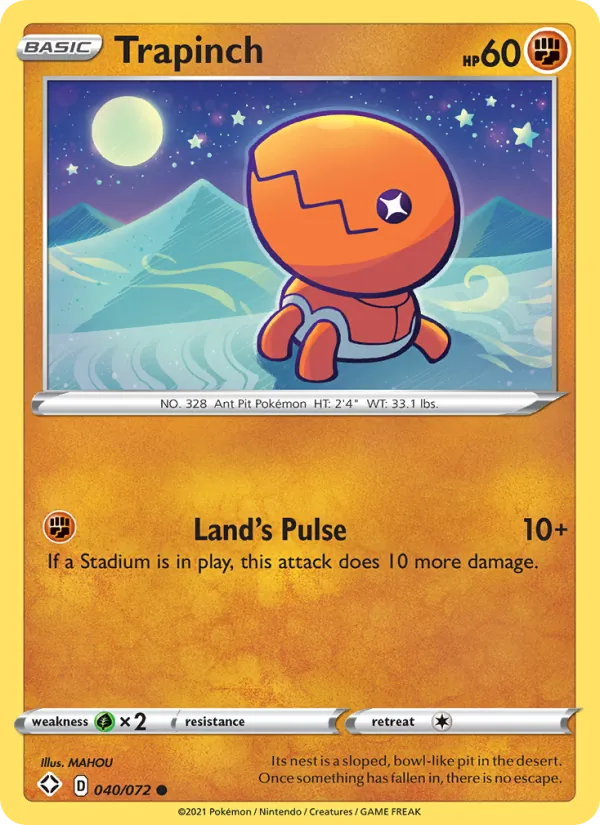 Trapinch 40 – Non-holo