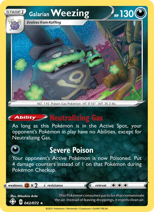 Galarian Weezing 42 – Holo