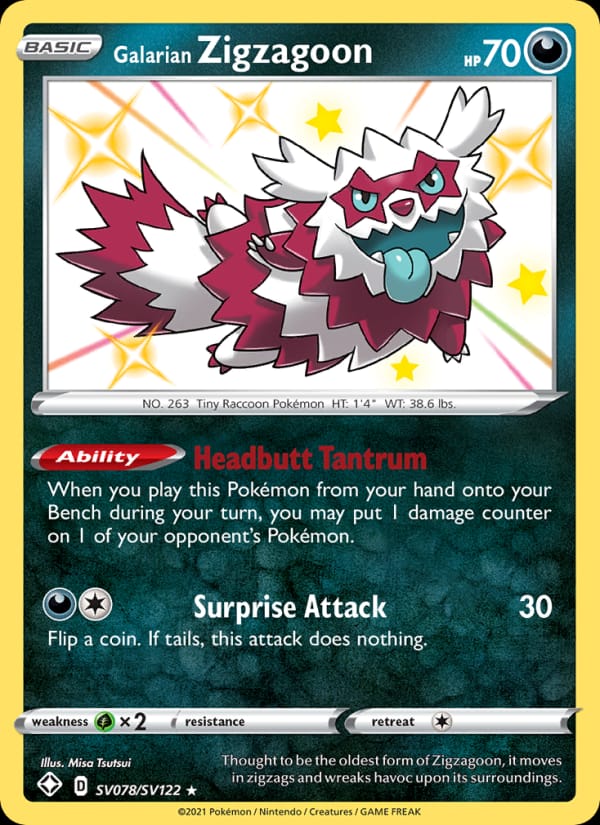 Galarian Zigzagoon 078/072