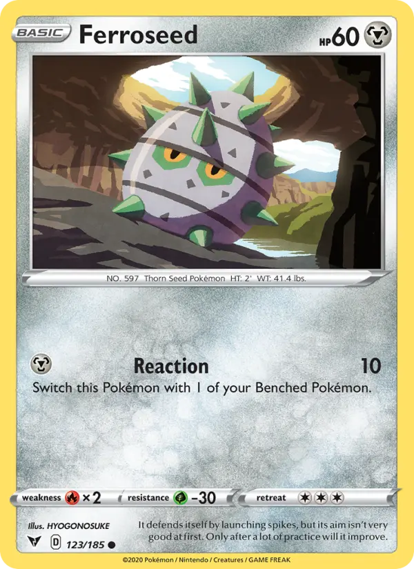 Ferroseed 123 – Non-holo