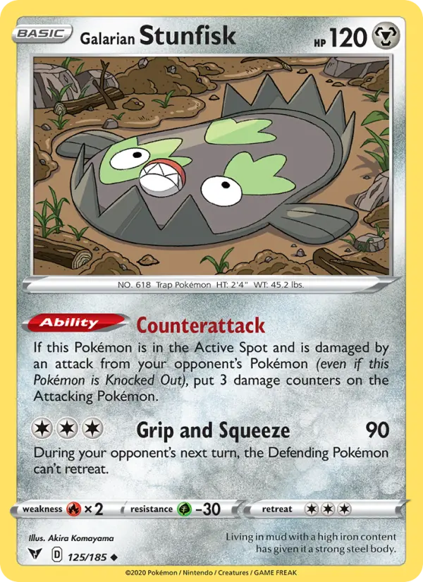 Galarian Stunfisk 125 – Non-holo