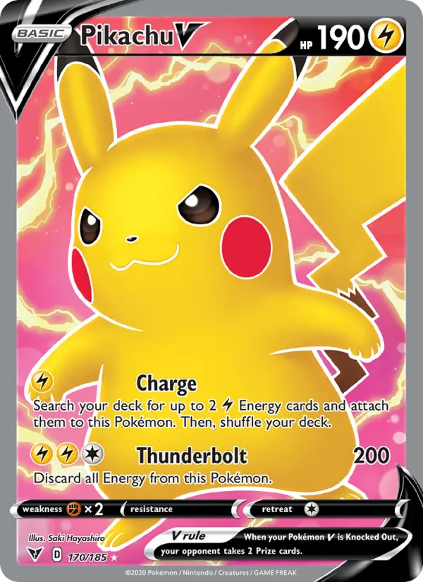 Pikachu V 170 – Holo