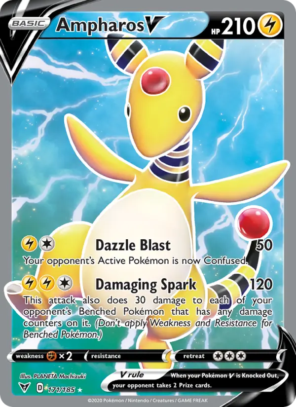 Ampharos V 171 – Holo