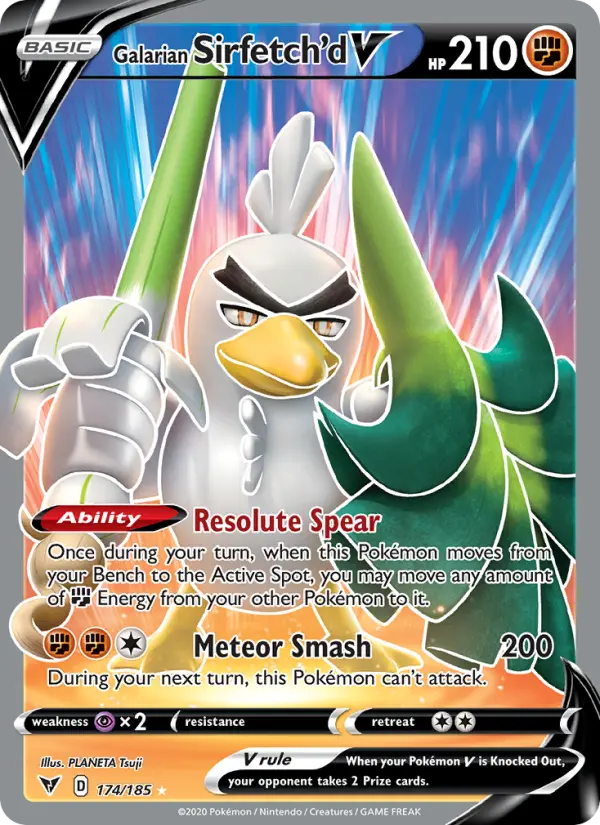 Galarian Sirfetch'd V 174 – Holo