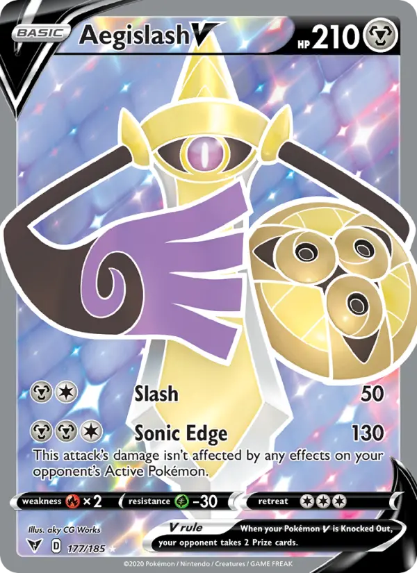 Aegislash V 177 – Holo