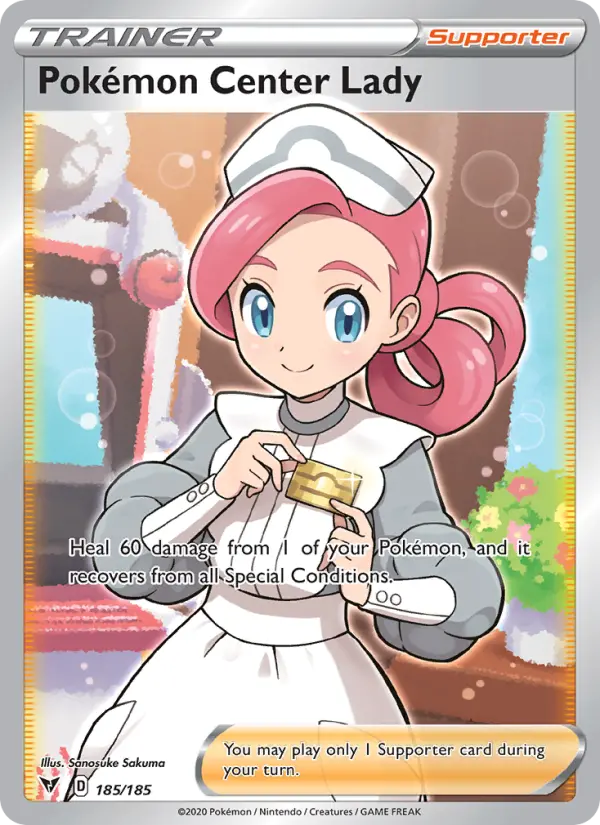Pokémon Center Lady 185 – Non-holo