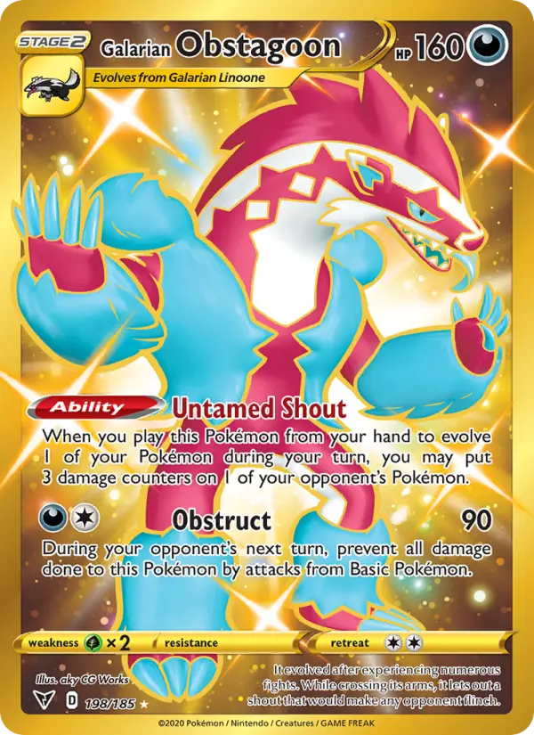 Galarian Obstagoon 198 – Holo