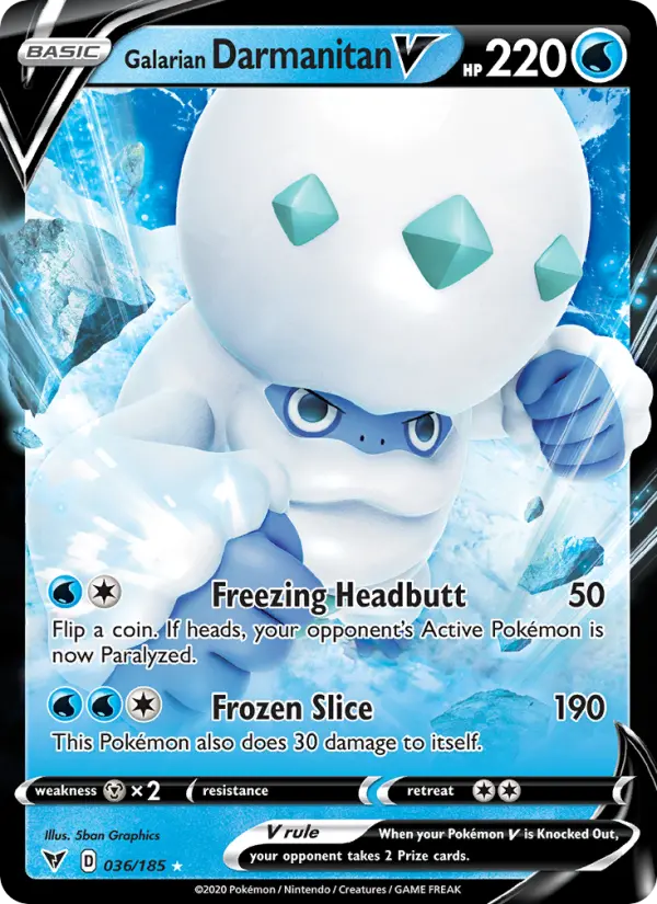Galarian Darmanitan V 36 – Holo