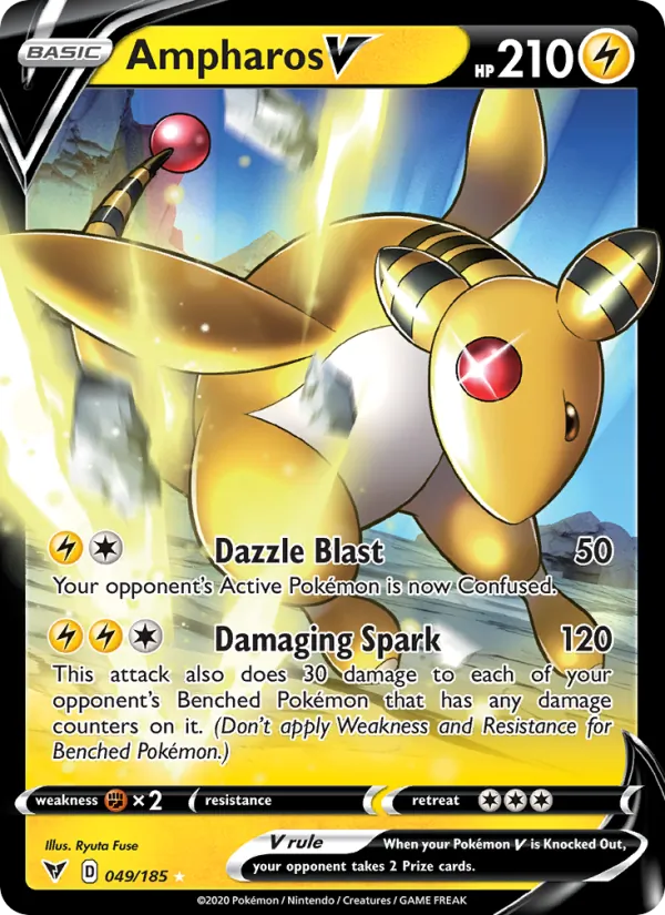 Ampharos V 49 – Holo