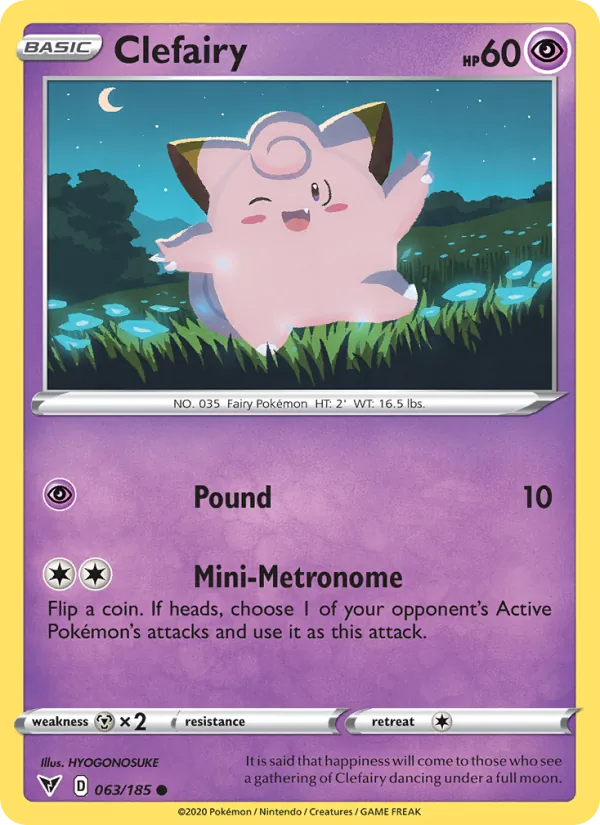 Clefairy 63 – Non-holo