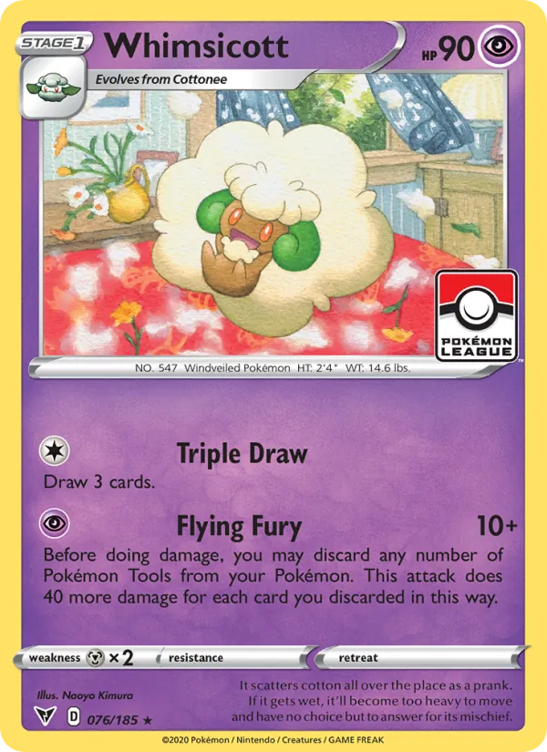 Whimsicott 76 – Non-holo