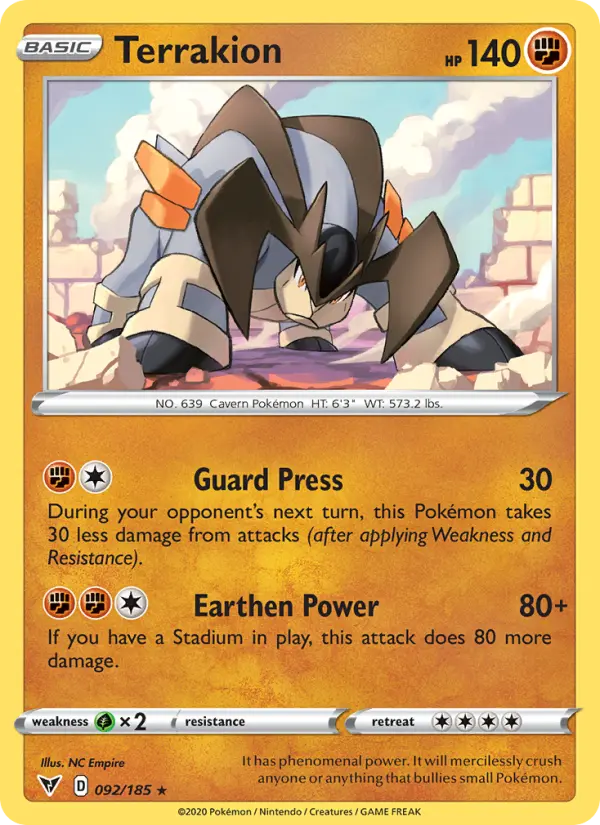 Terrakion 92 – Non-holo