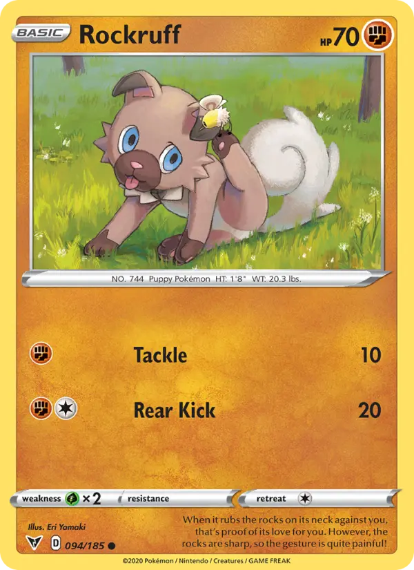 Rockruff 94 – Non-holo