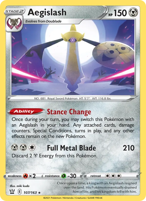 Aegislash 107 – Holo