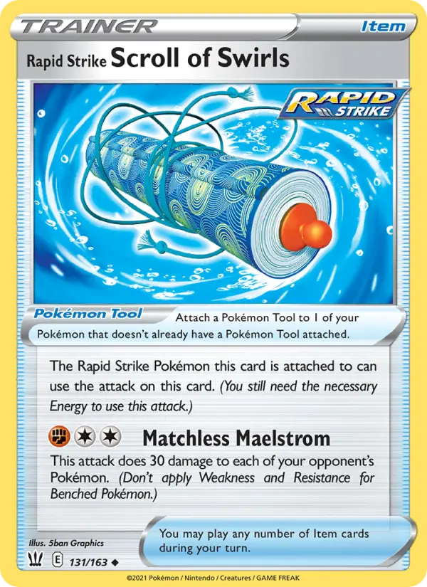 Rapid Strike Scroll of Swirls 131 – Non-holo