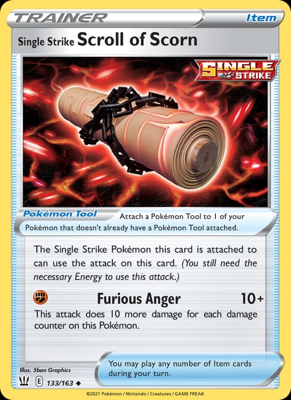 Single Strike Scroll of Scorn 133/163