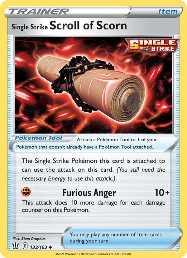 Single Strike Scroll of Scorn 133 – Non-holo