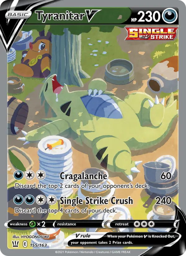 Tyranitar V 155 – Holo