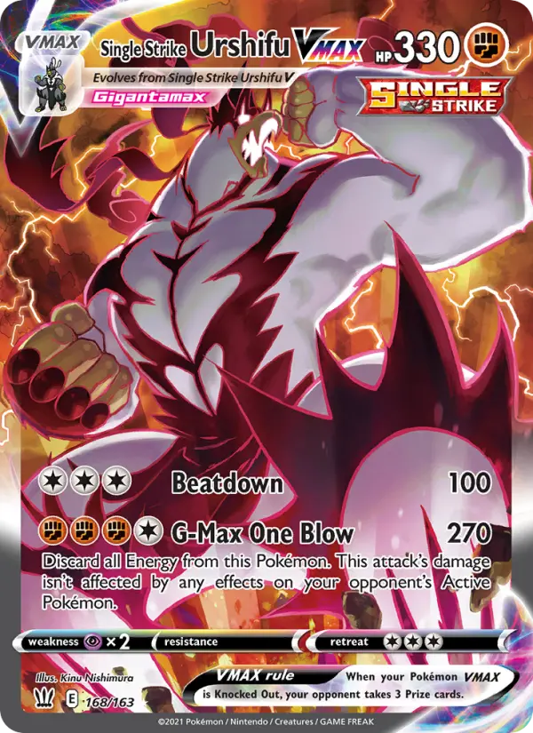 Single Strike Urshifu VMAX 168 – Holo