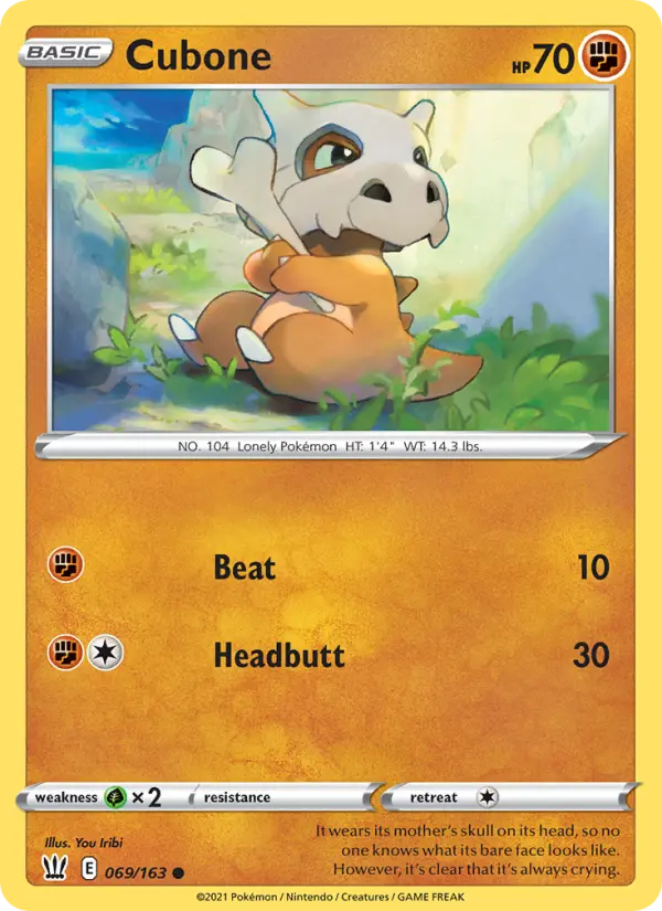 Cubone 69 – Non-holo