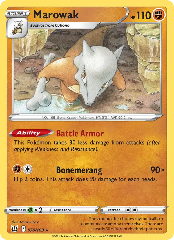 Marowak 70 – Non-holo