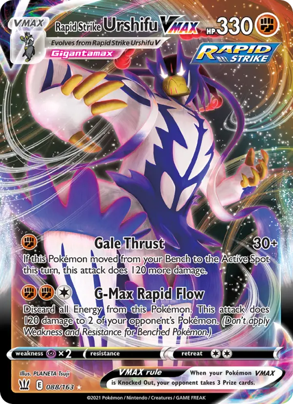 Rapid Strike Urshifu VMAX 88 – Holo